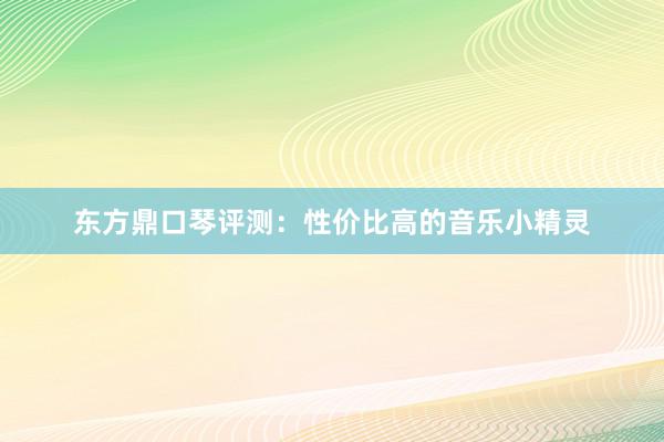 东方鼎口琴评测：性价比高的音乐小精灵